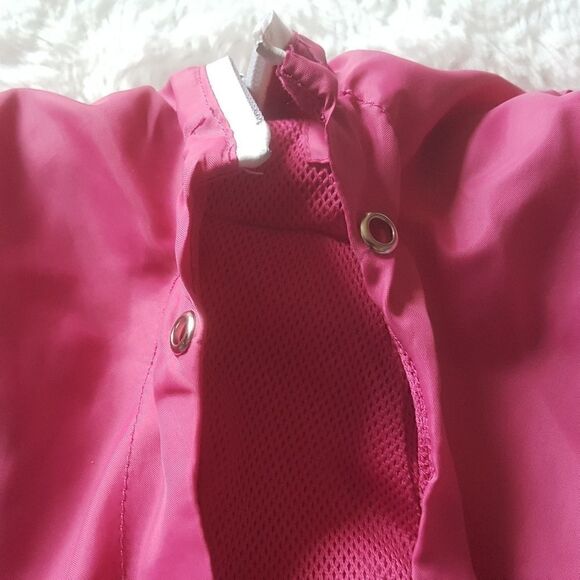 REDFOX Pink and Teal Reflective Zip Front Windbreaker Jacket with Hood Sz Medium - Picture 4 of 7